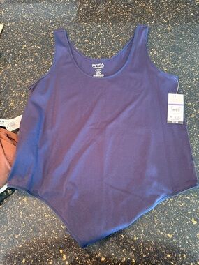 sofia by sofia vergara Navy Scoop Bodysuit Tank